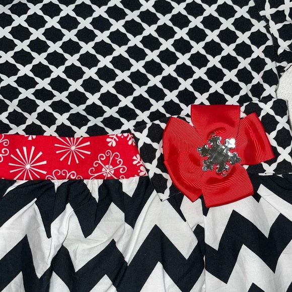 COUNTING DAISIES Chevron snowflake Christmas dress NWT - Picture 3 of 7